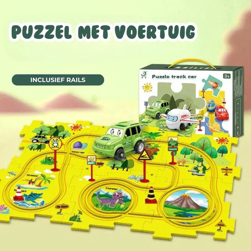 CreativeTrack Puzzle - Circuit Créatif Voiture Enfants
