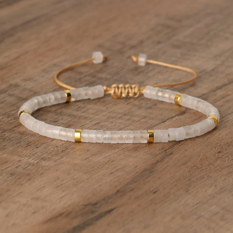 Seraphina - Bracelet tressé en pierres naturelles 2,4 mm