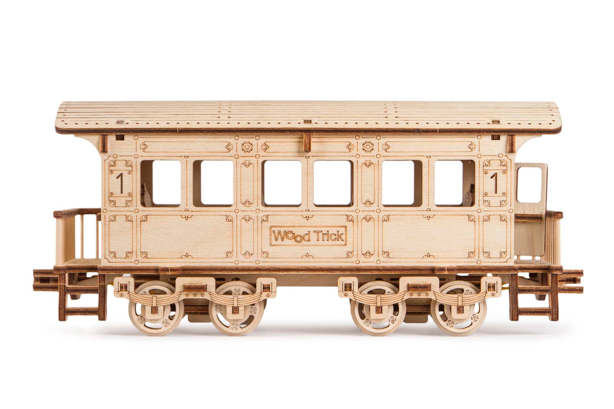 TrainCraft 3D Puzzle – Locomotive Historique avec Wagon