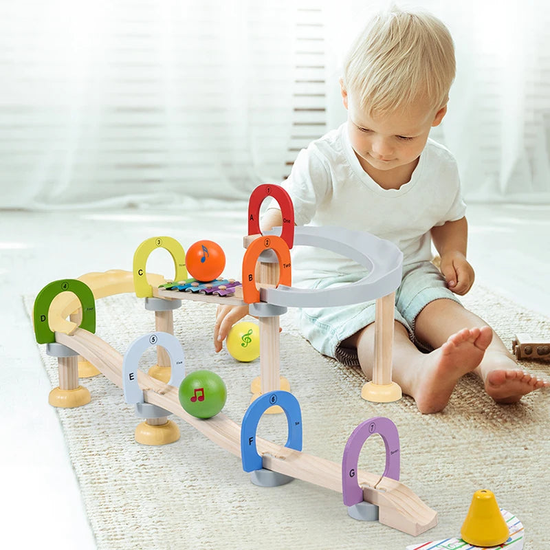 MusicBlocks Toy – Blocs Sensoriels en Bois pour Bébé