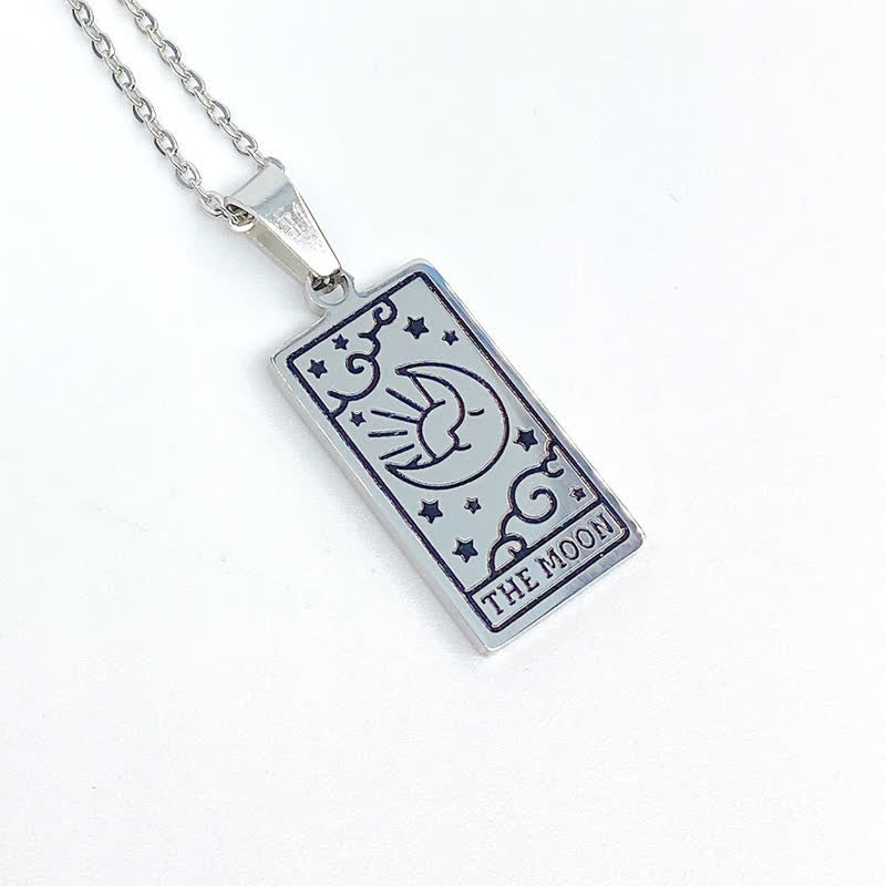 Seraphina - Pendentif porte-bonheur carte tarot vintage