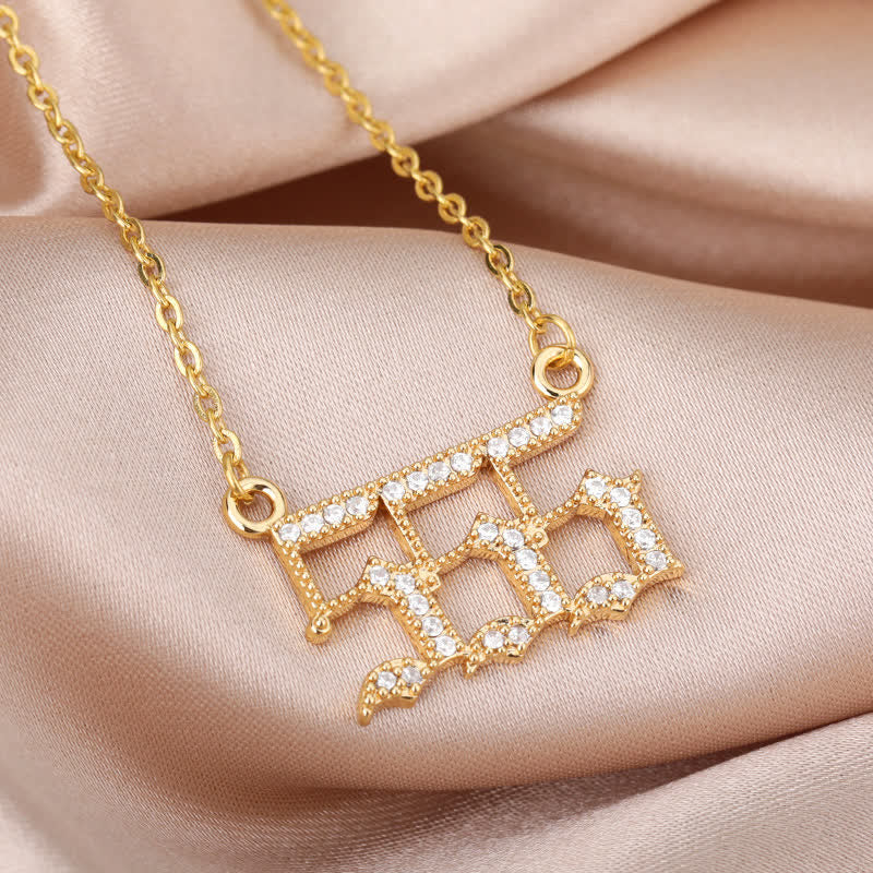 Seraphina - Collier nombres angéliques en zircone