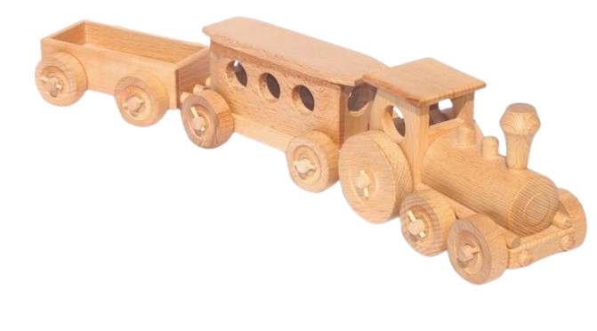 WoodenTrain – Train en Bois avec Wagons Amovibles