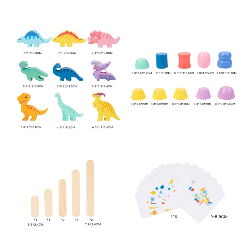DinoStack Game – Jeu d'Empilement Créatif Dinosaures
