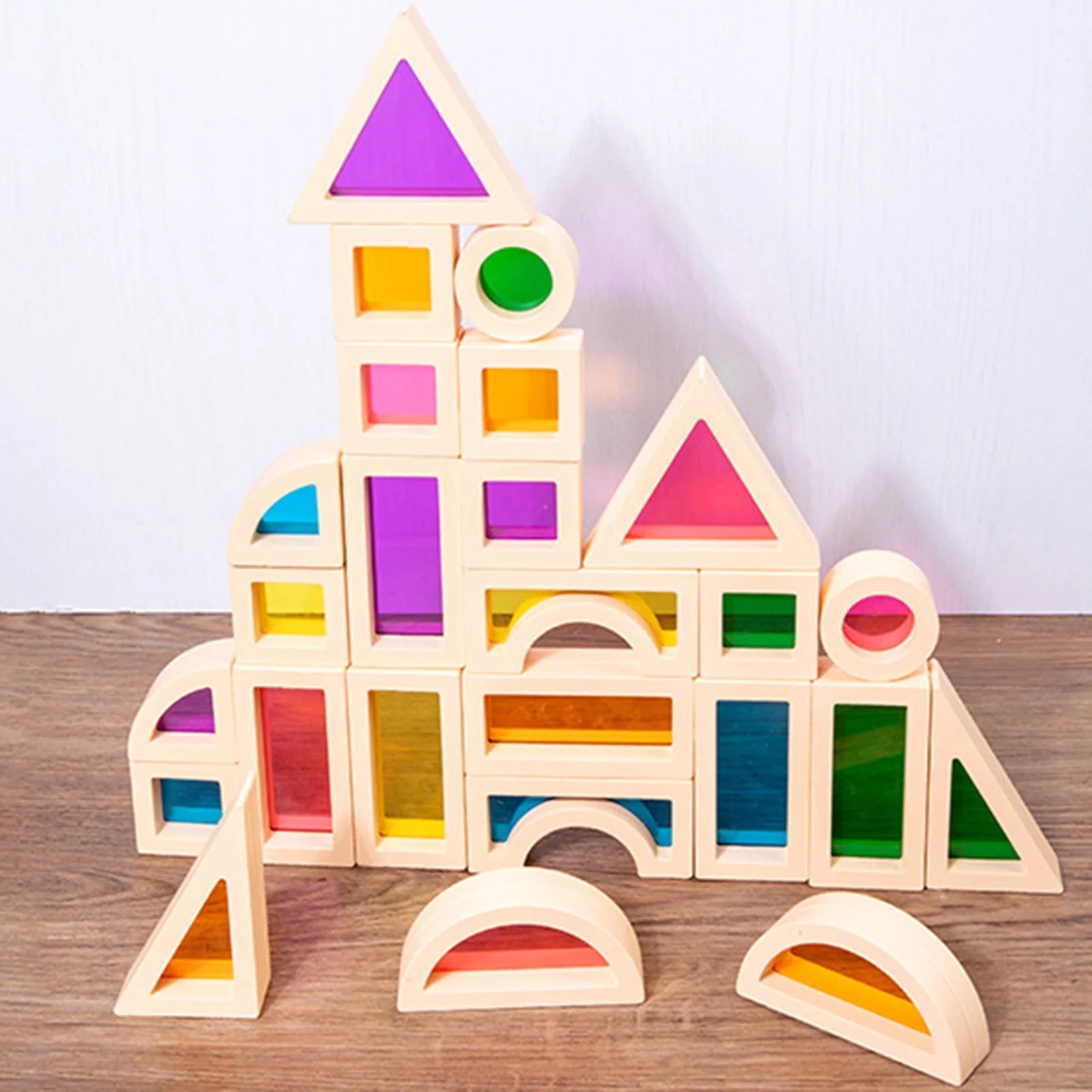 CreativeBlocks – Blocs en Bois Colorés pour Enfants