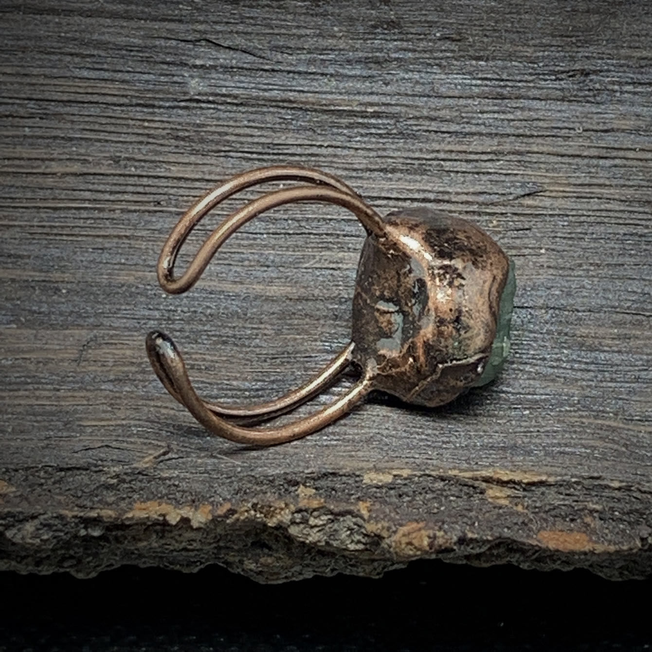 Selina - Bague pierre de naissance naturelle brute réglable
