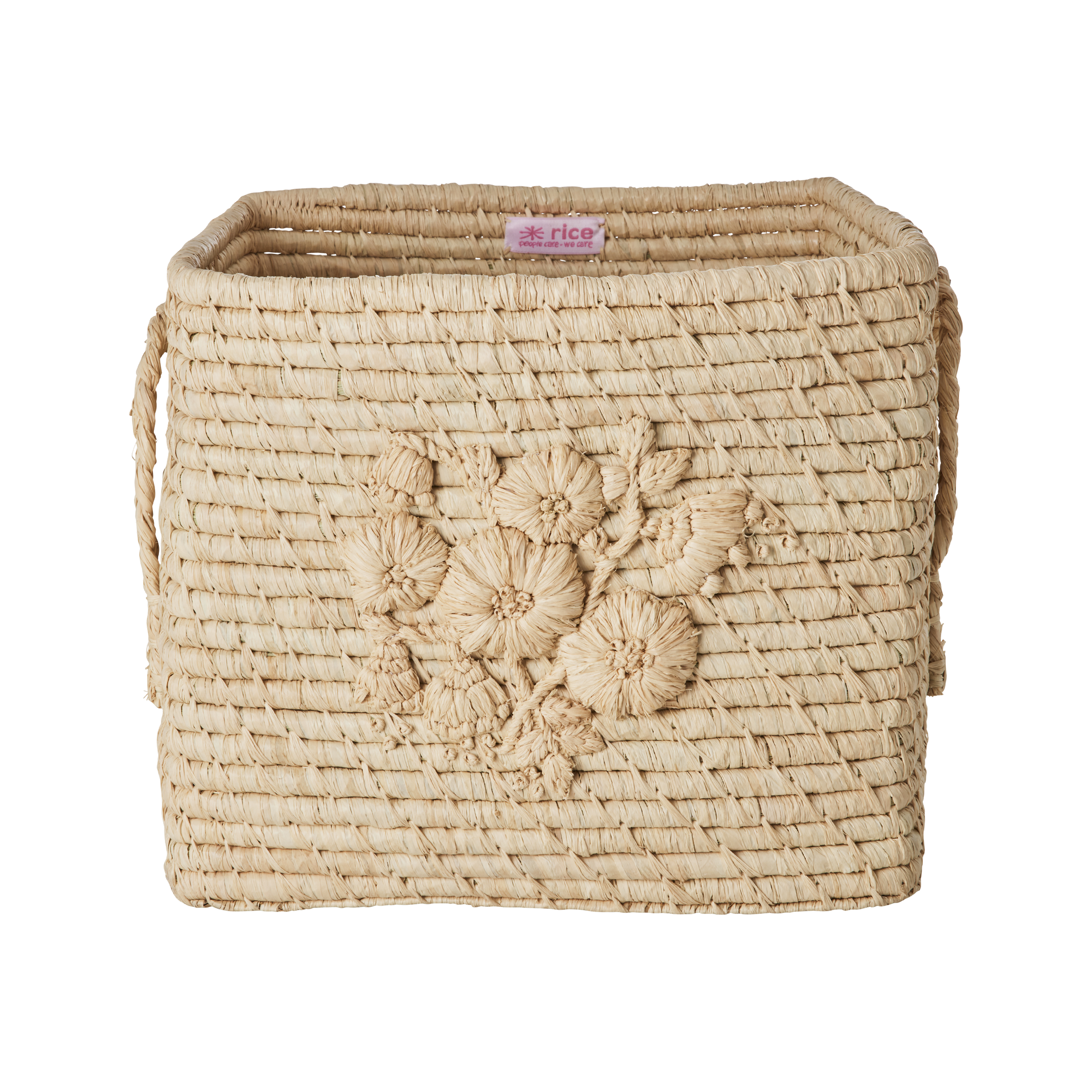 RaffiaCraft - Panier de rangement artisanal en raphia naturel