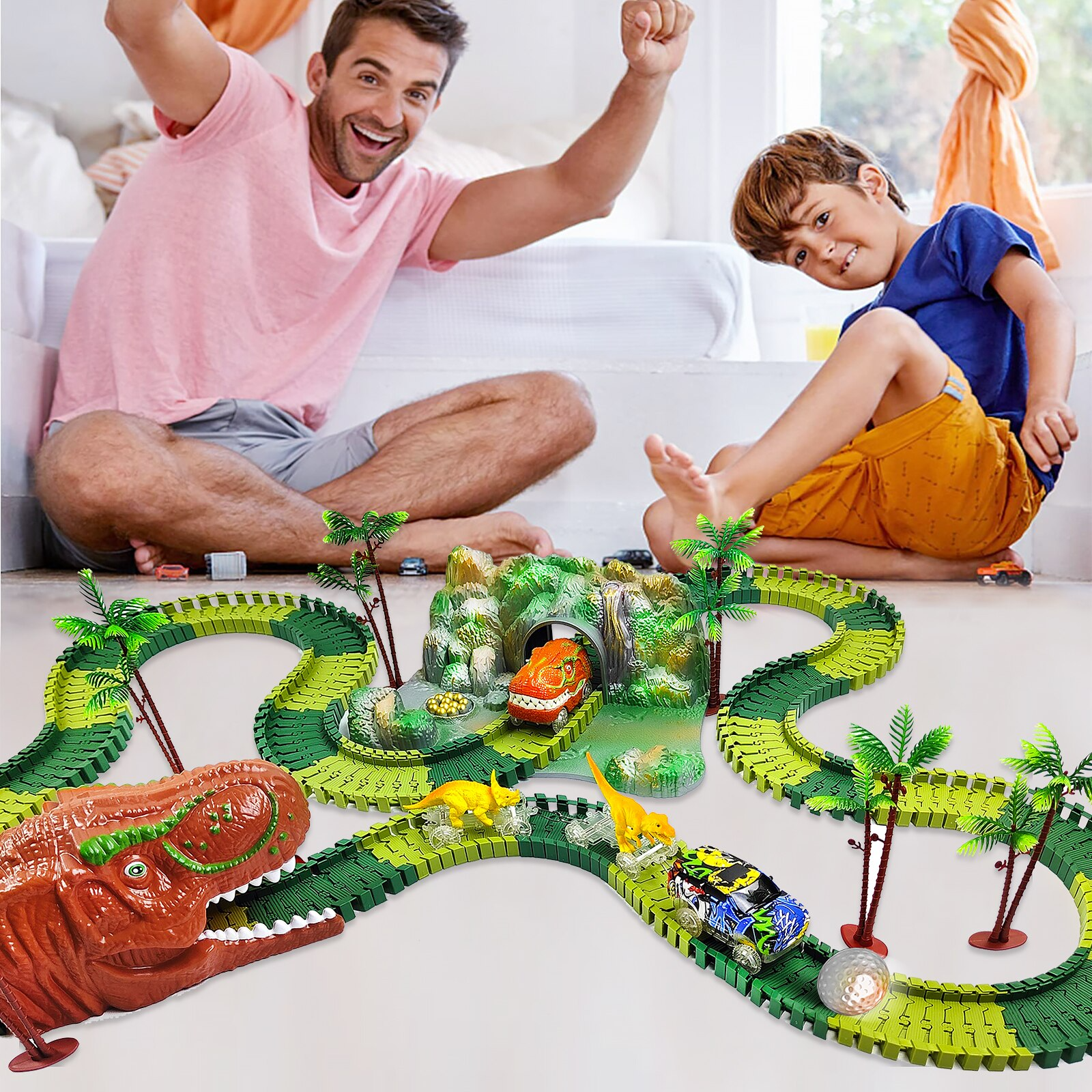 DinoExpress Train Set – Set Dino Aventure pour Enfants