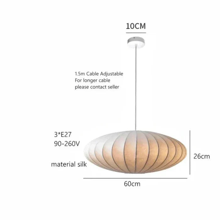 SilkCrown - Luxueuse suspension en soie et cristaux