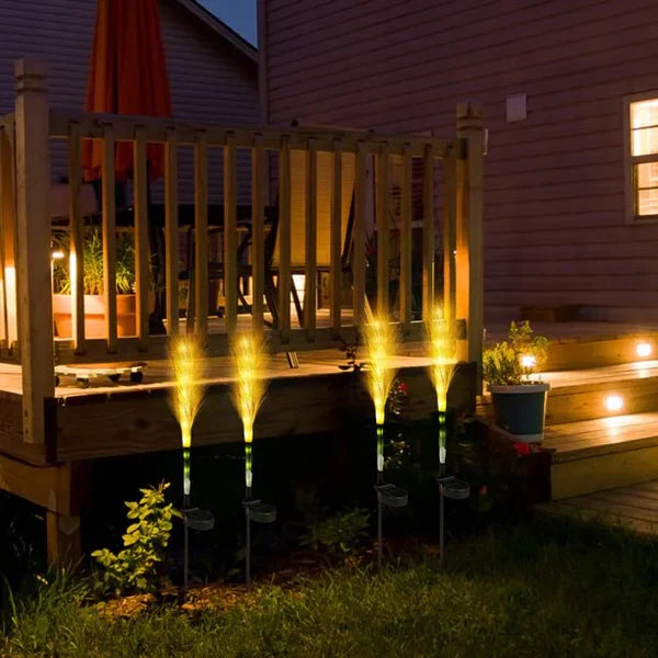 SunReed - Éclairage extérieur en rotin stylé pour jardin
