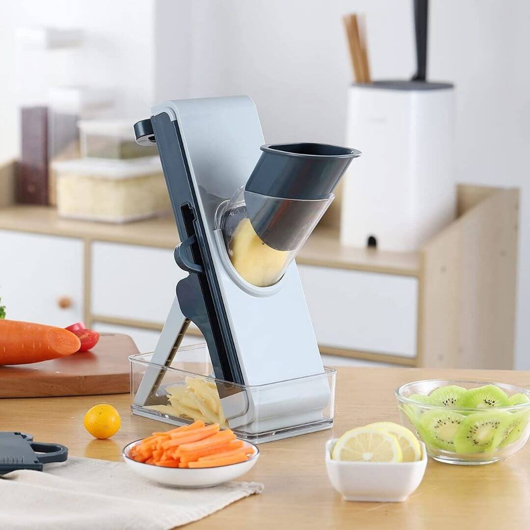 VeggiePro - Coupe-légumes multifonction pour trancher et râper facilement