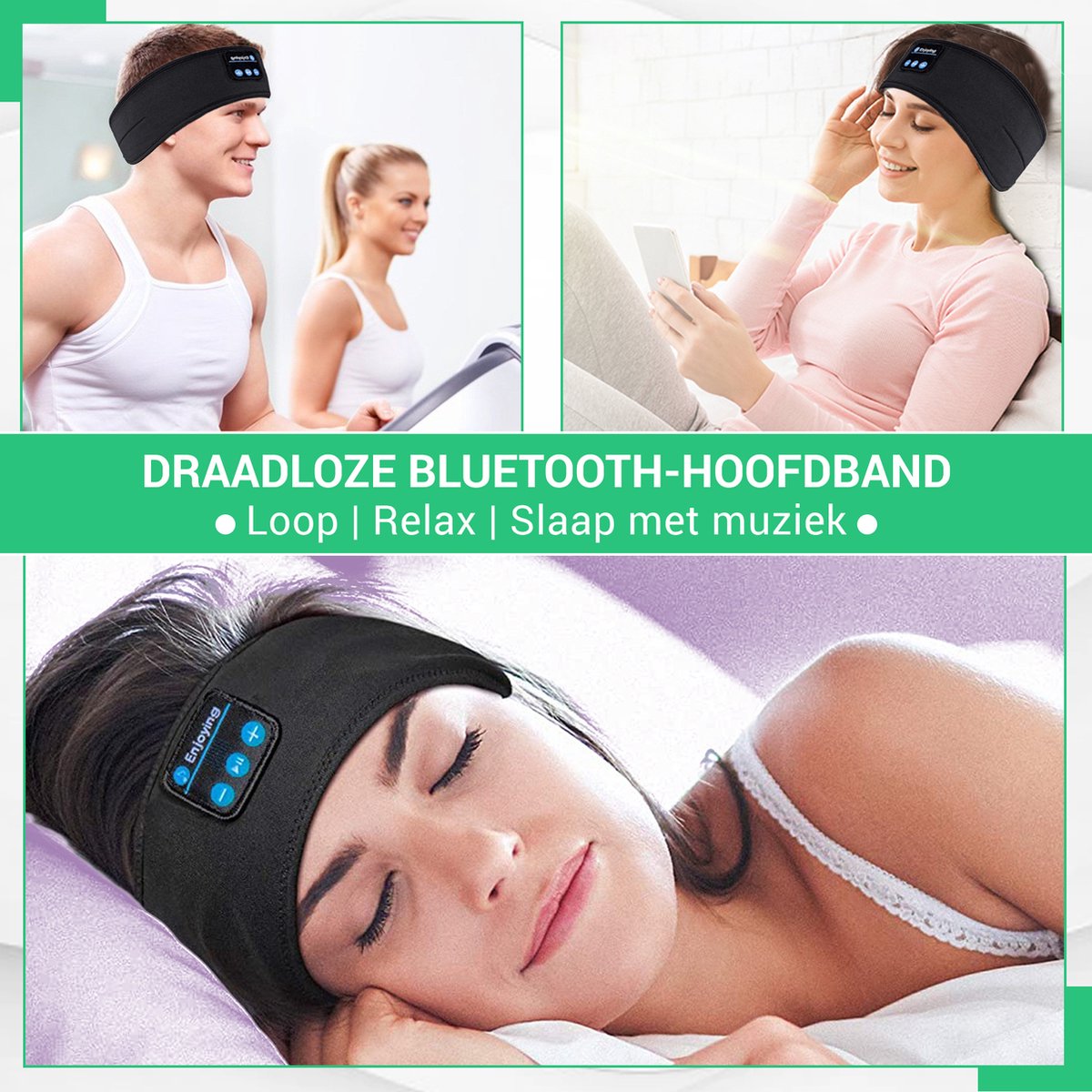 SleepWave - Bandeau audio Bluetooth pour un sommeil profond