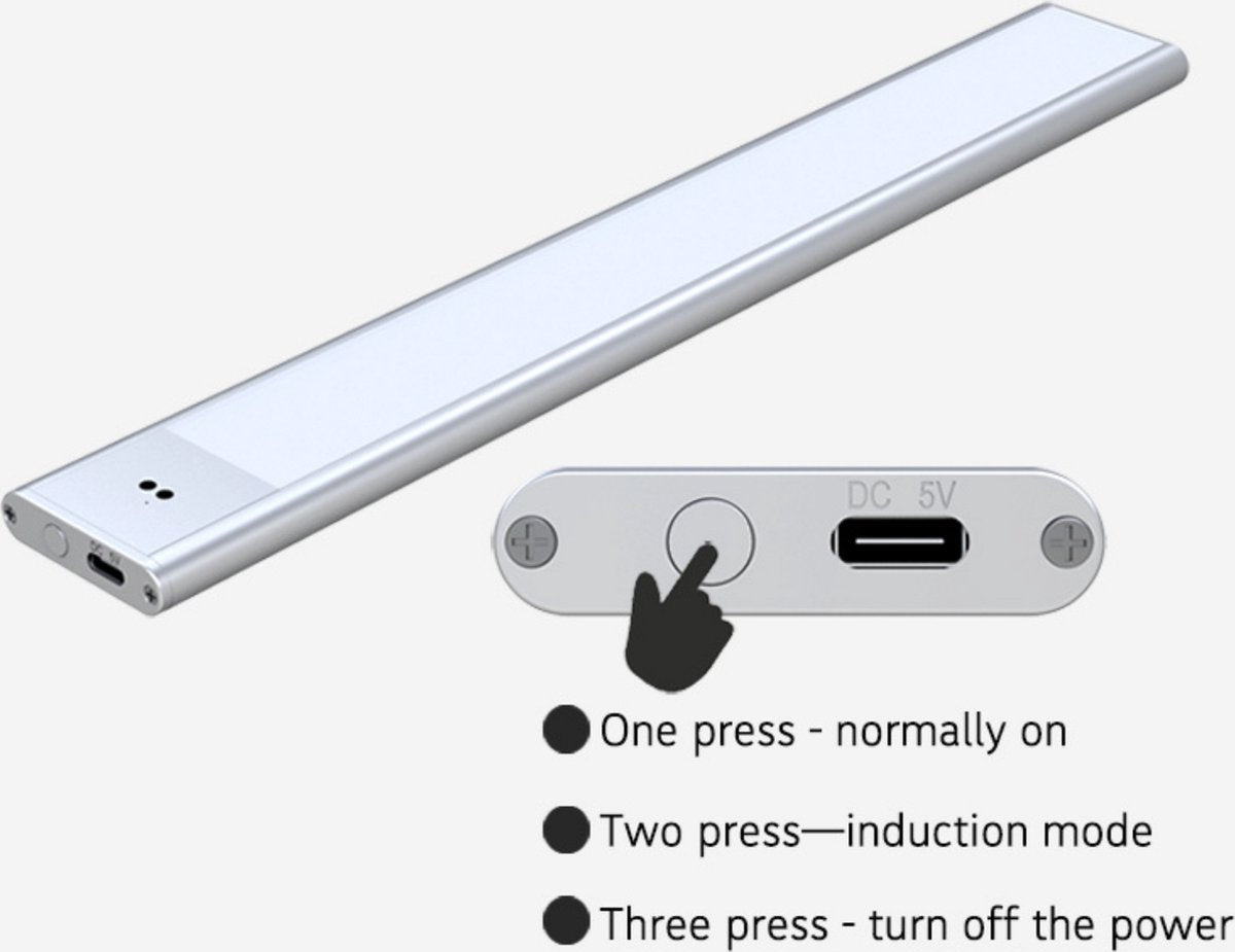 Bande Lumineuse Sans Fil - Éclairage LED à détecteur de mouvement rechargeable