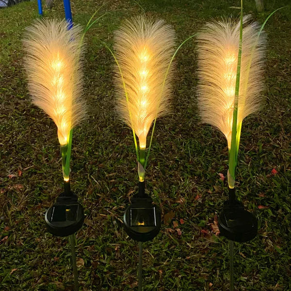 SunReed - Éclairage extérieur en rotin stylé pour jardin