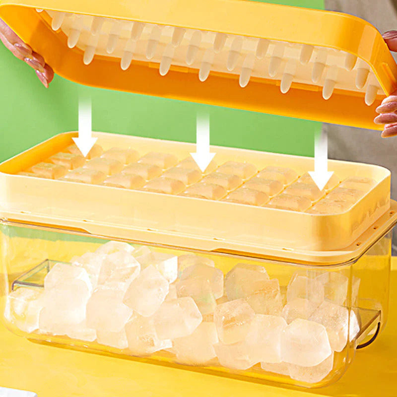CoolCatcher - Bac à glaçons empilable avec tiroir de récupération