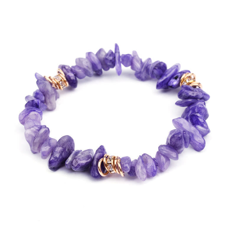 Celine - Bracelet de perles en pierres naturelles et cristaux
