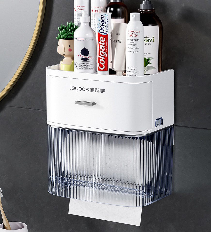 SmartStore - Porte-rouleau de papier toilette avec rangement
