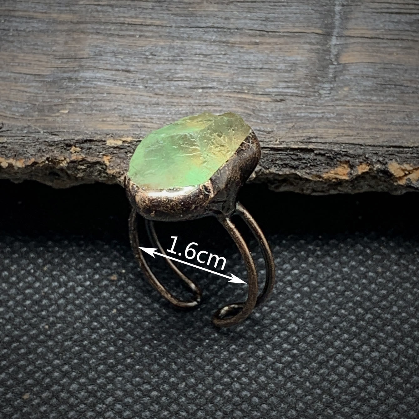 Selina - Bague pierre de naissance naturelle brute réglable