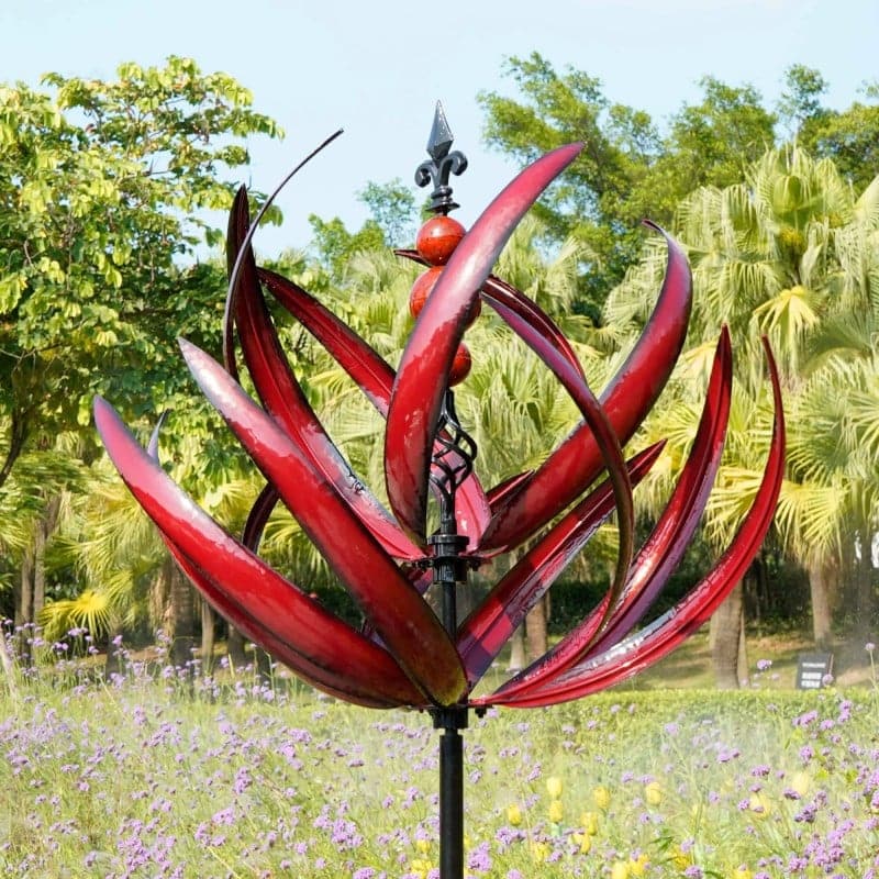 WindTwirl - Moulin à Vent Décoratif en Métal pour Jardin
