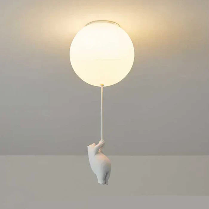 CloudBear - Plafonnier enfant ludique avec ballon
