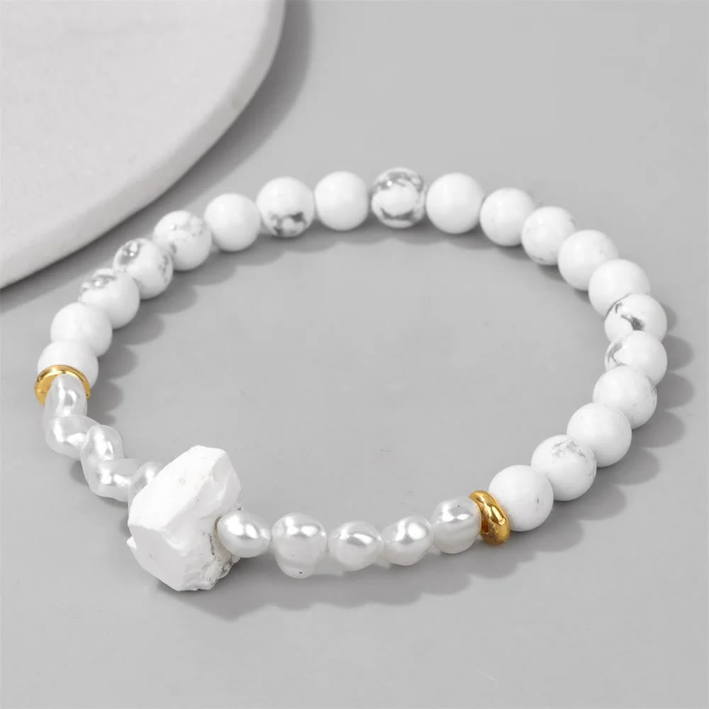 Eline - Bracelet de perles en cristal naturel 6mm élégant