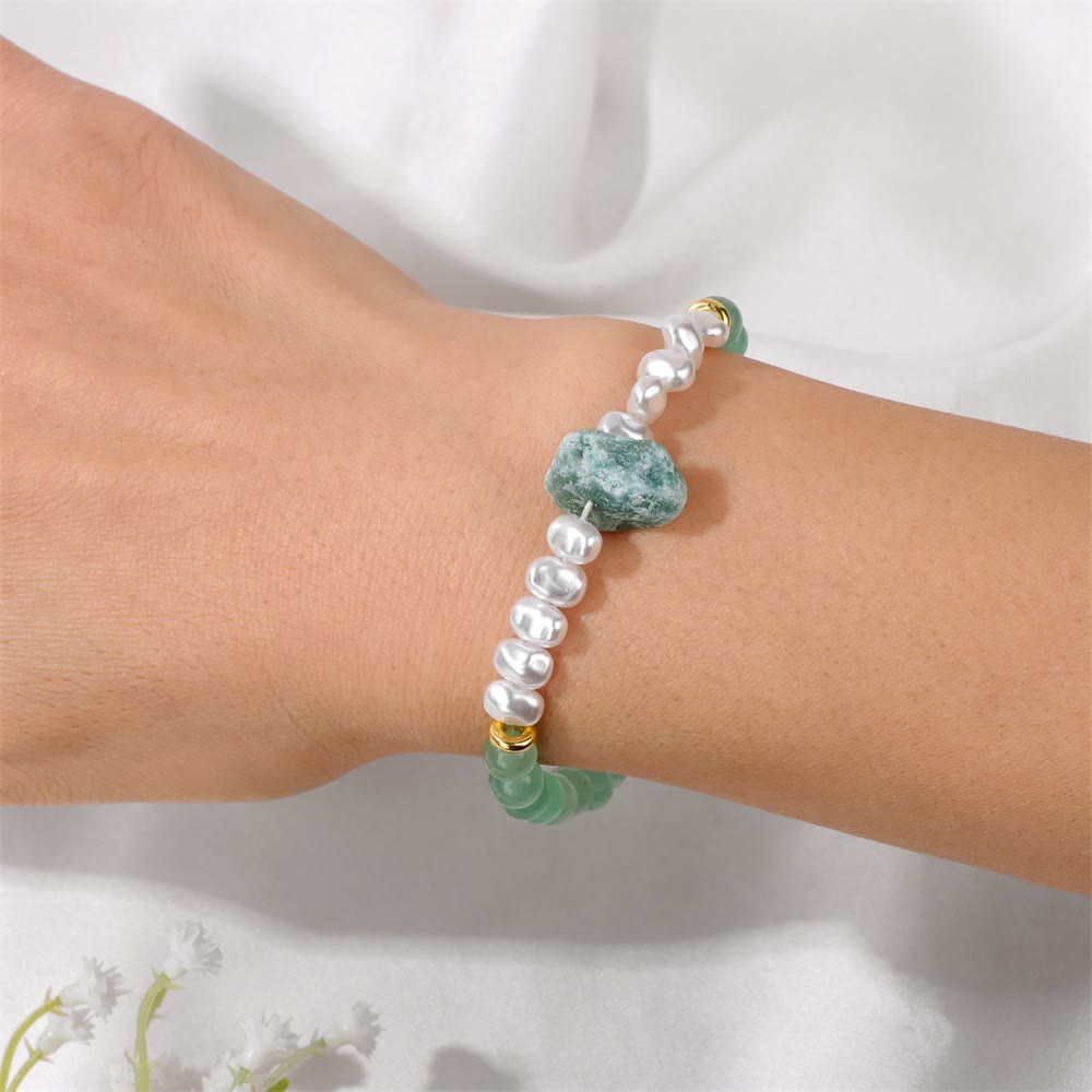 Eline - Bracelet de perles en cristal naturel 6mm élégant