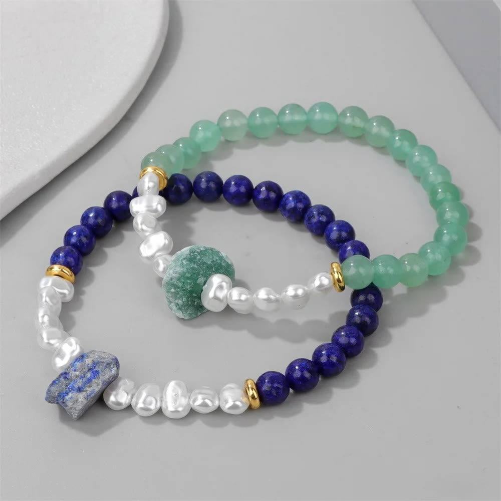 Eline - Bracelet de perles en cristal naturel 6mm élégant