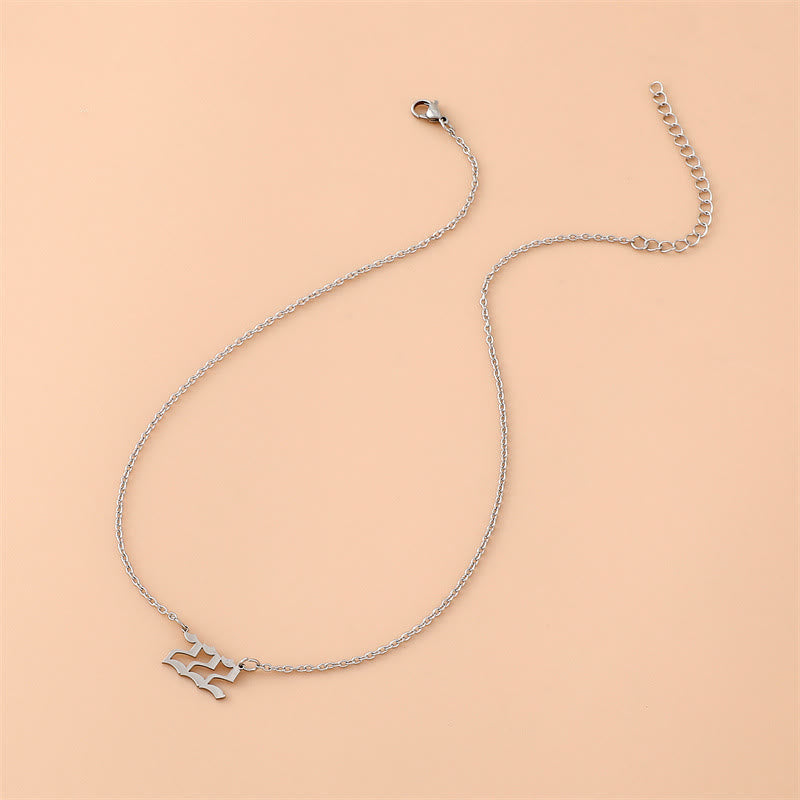 Celestia - Collier nombres angéliques en acier inoxydable