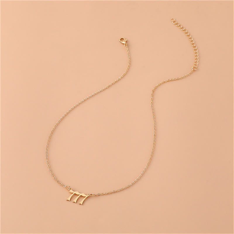 Celestia - Collier nombres angéliques en acier inoxydable