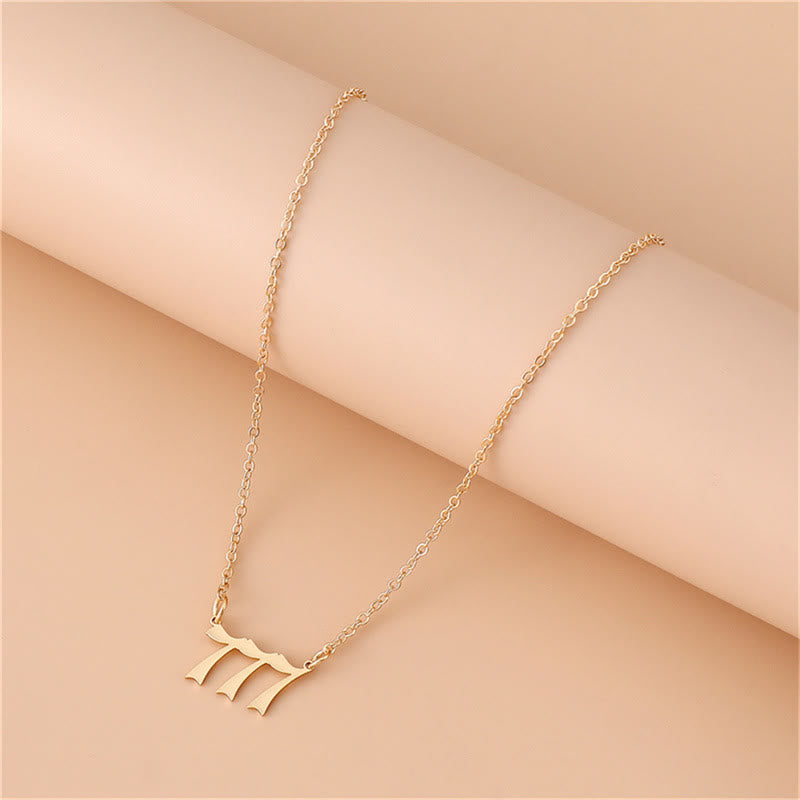 Celestia - Collier nombres angéliques en acier inoxydable