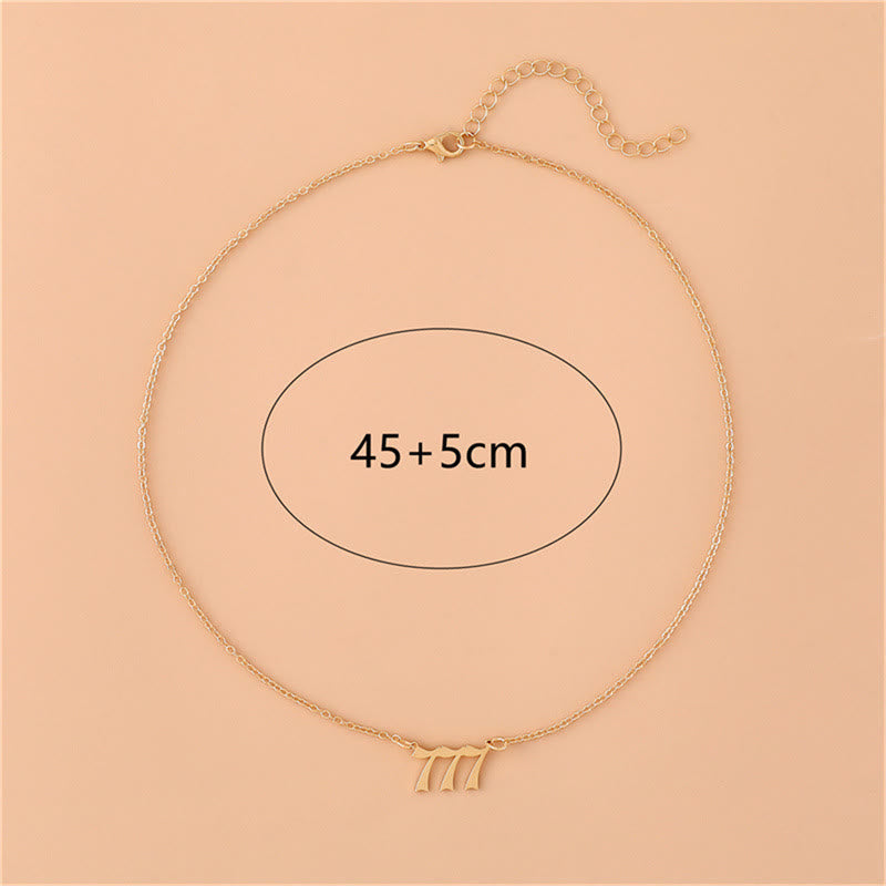Celestia - Collier nombres angéliques en acier inoxydable