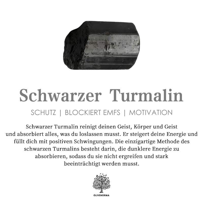 Ares - Bague en carbure de tungstène et tourmaline noire 8mm