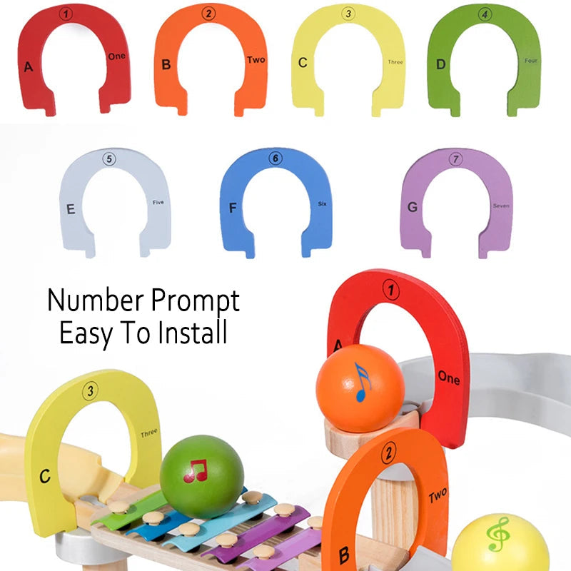 MusicBlocks Toy – Blocs Sensoriels en Bois pour Bébé