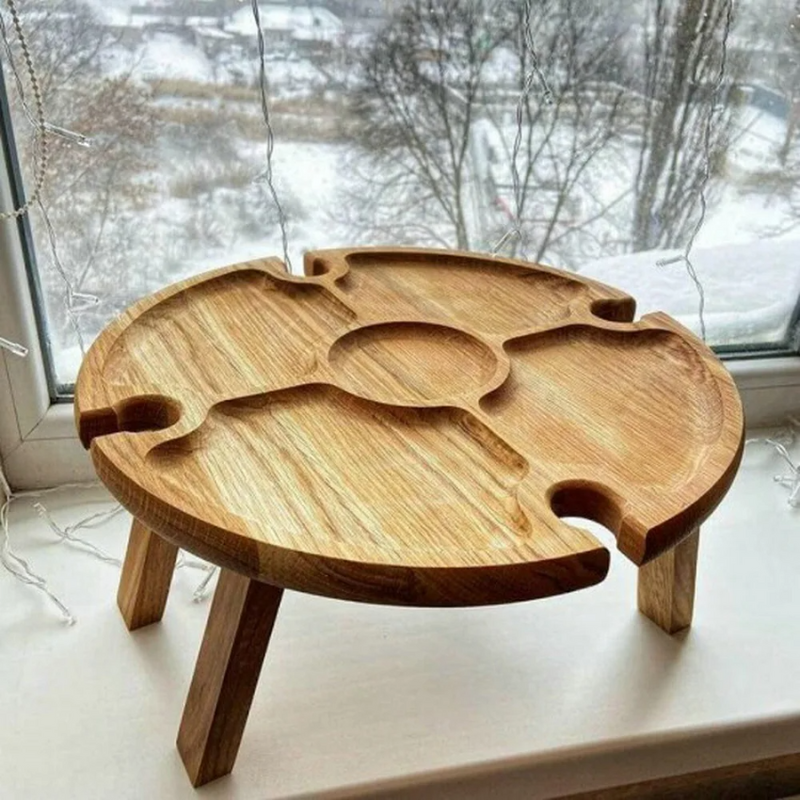 WineNest - Table de pique-nique pliable élégante pour le vin