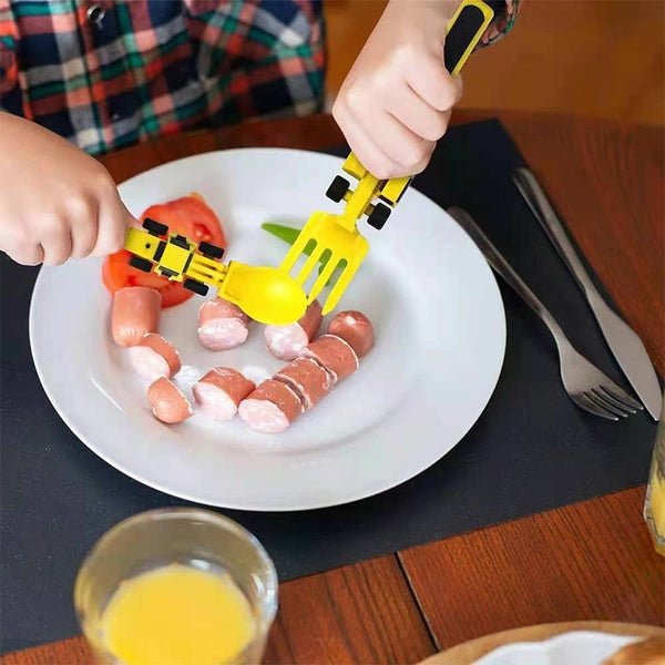 ConstructoFork - Set Couverts Robustes pour Enfants