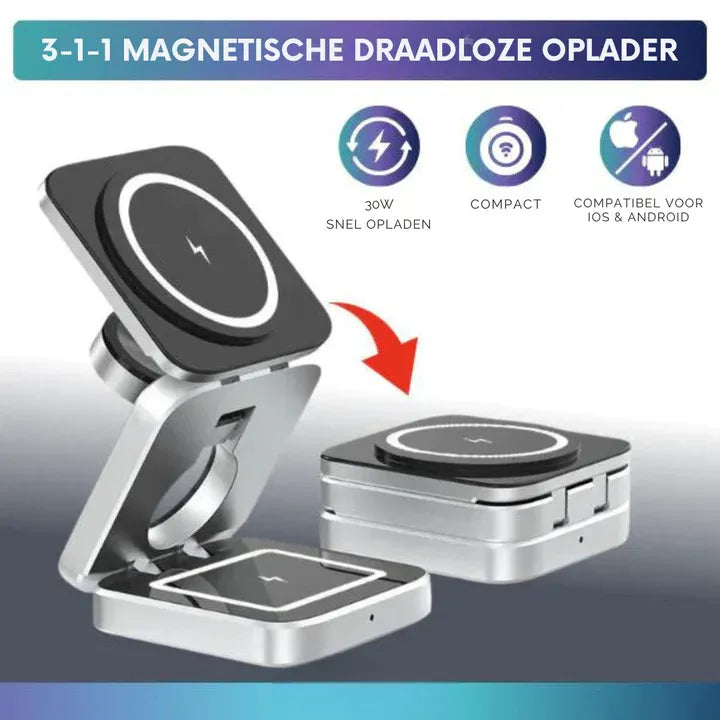 Infinite Power - Chargeur Sans Fil 3-en-1 Smartphones