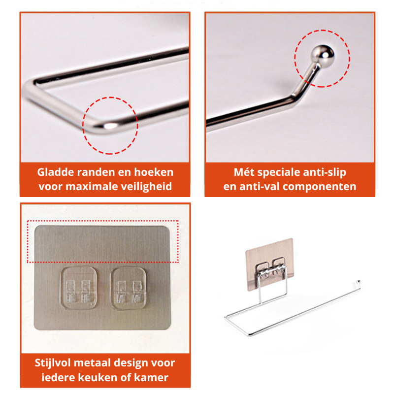 RollMate Holder – Set Porte-Rouleau Cuisine Pratique