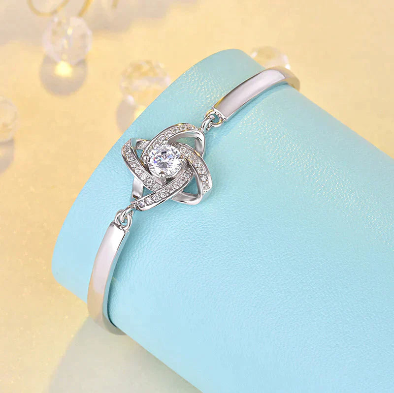 Bracelet Nœud d'Amour - Argent 925 Réglable et Styél
