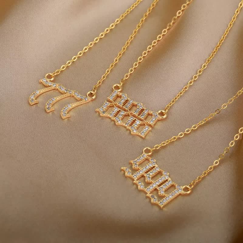 Seraphina - Collier nombres angéliques en zircone