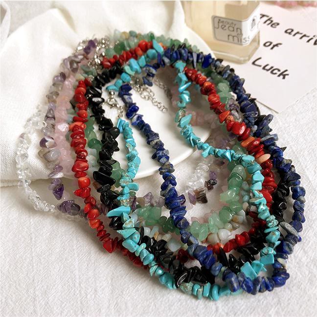Collier Cristaux Polis Lina - Beauté Naturelle