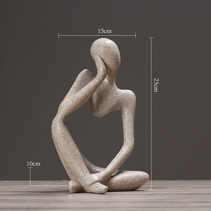 ReflectingMind - Sculpture Abstraite du Penseur pour une Décoration Moderne