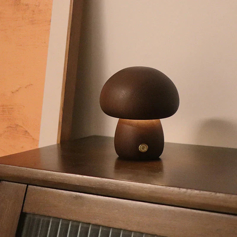 GlowShroom - Veilleuse Champignon LED en Bois