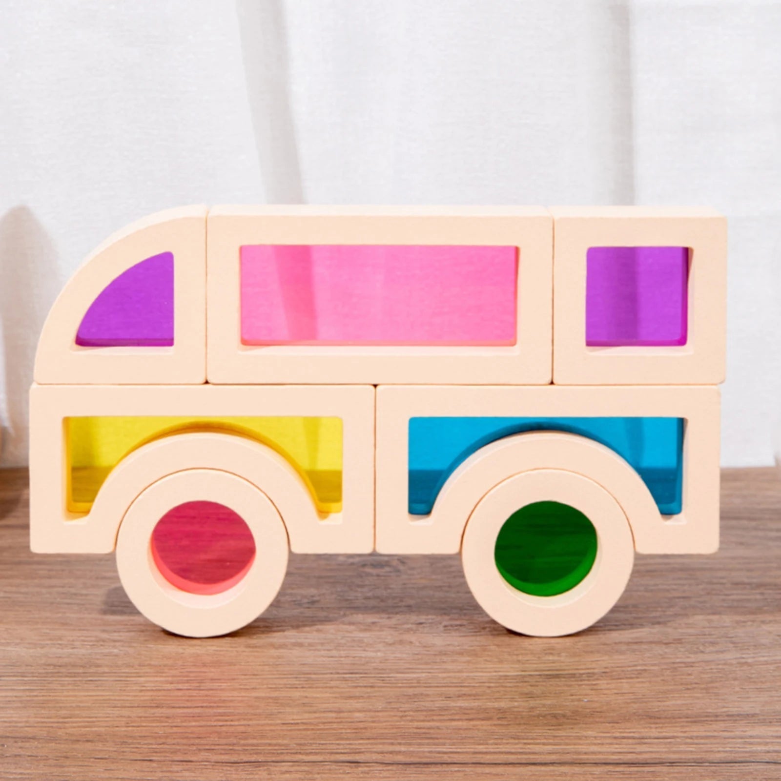 CreativeBlocks – Blocs en Bois Colorés pour Enfants
