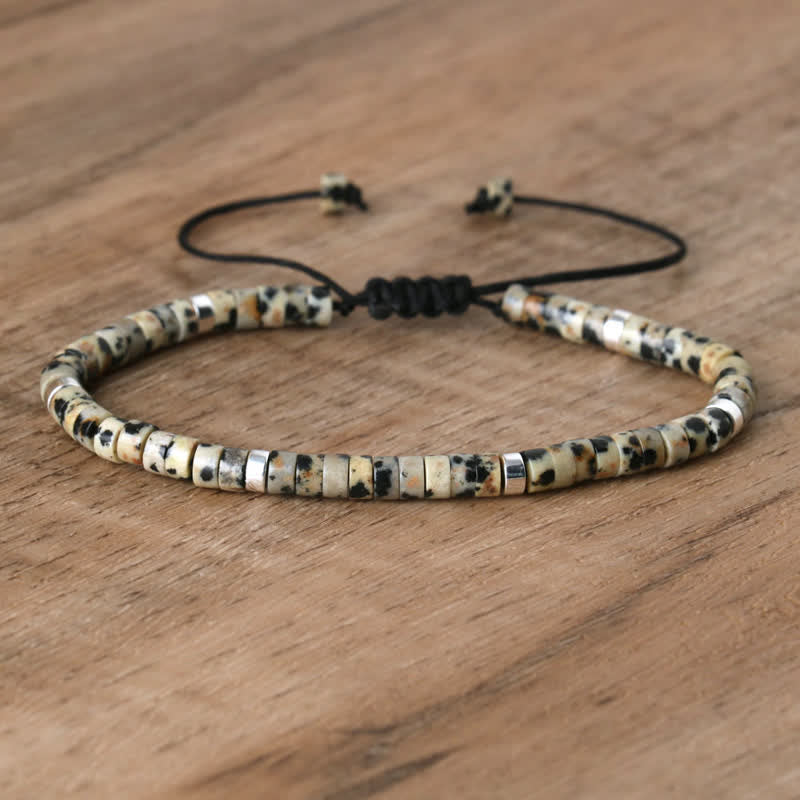 Seraphina - Bracelet tressé en pierres naturelles 2,4 mm