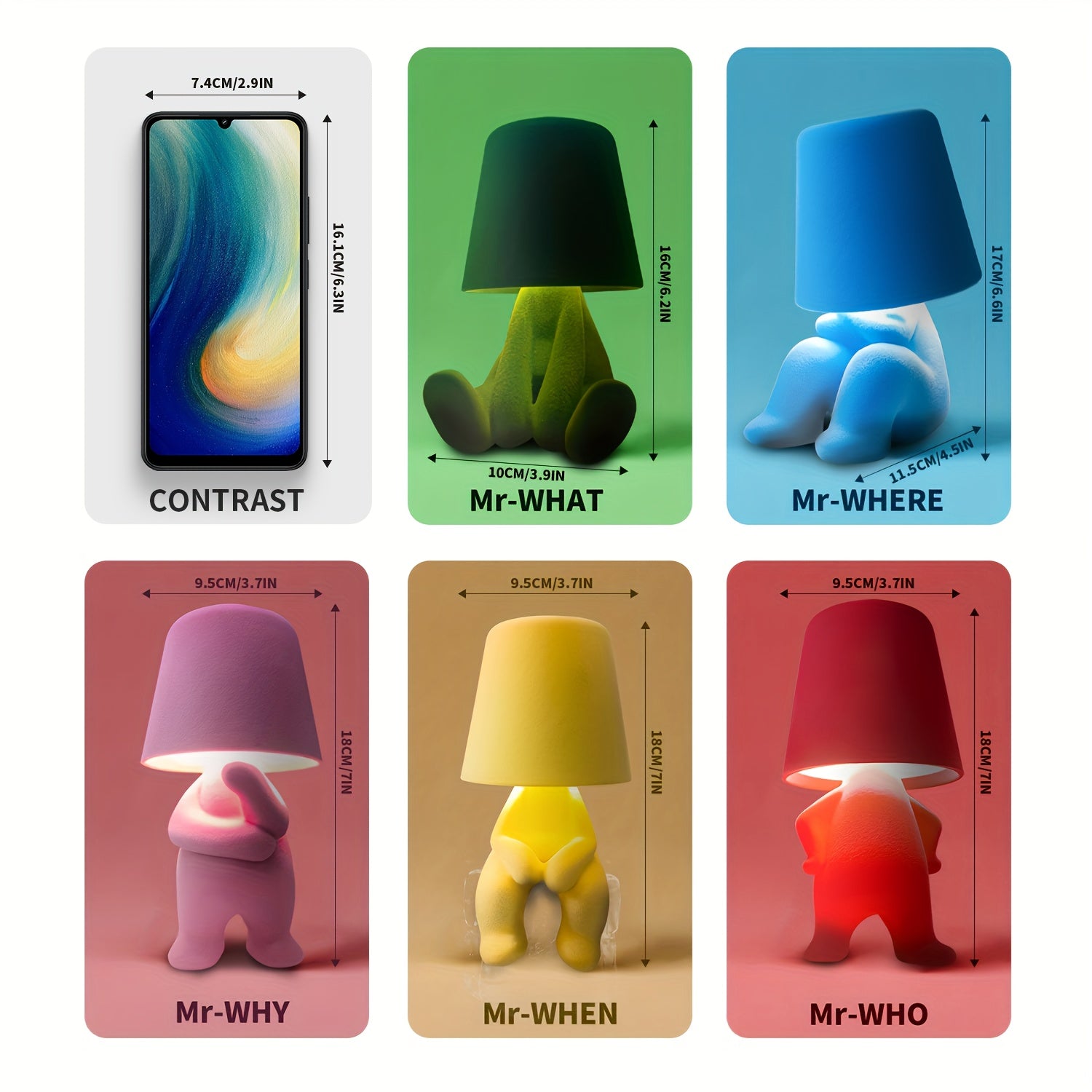 ThinkLight - Lampe de table tactile moderne rechargeable USB