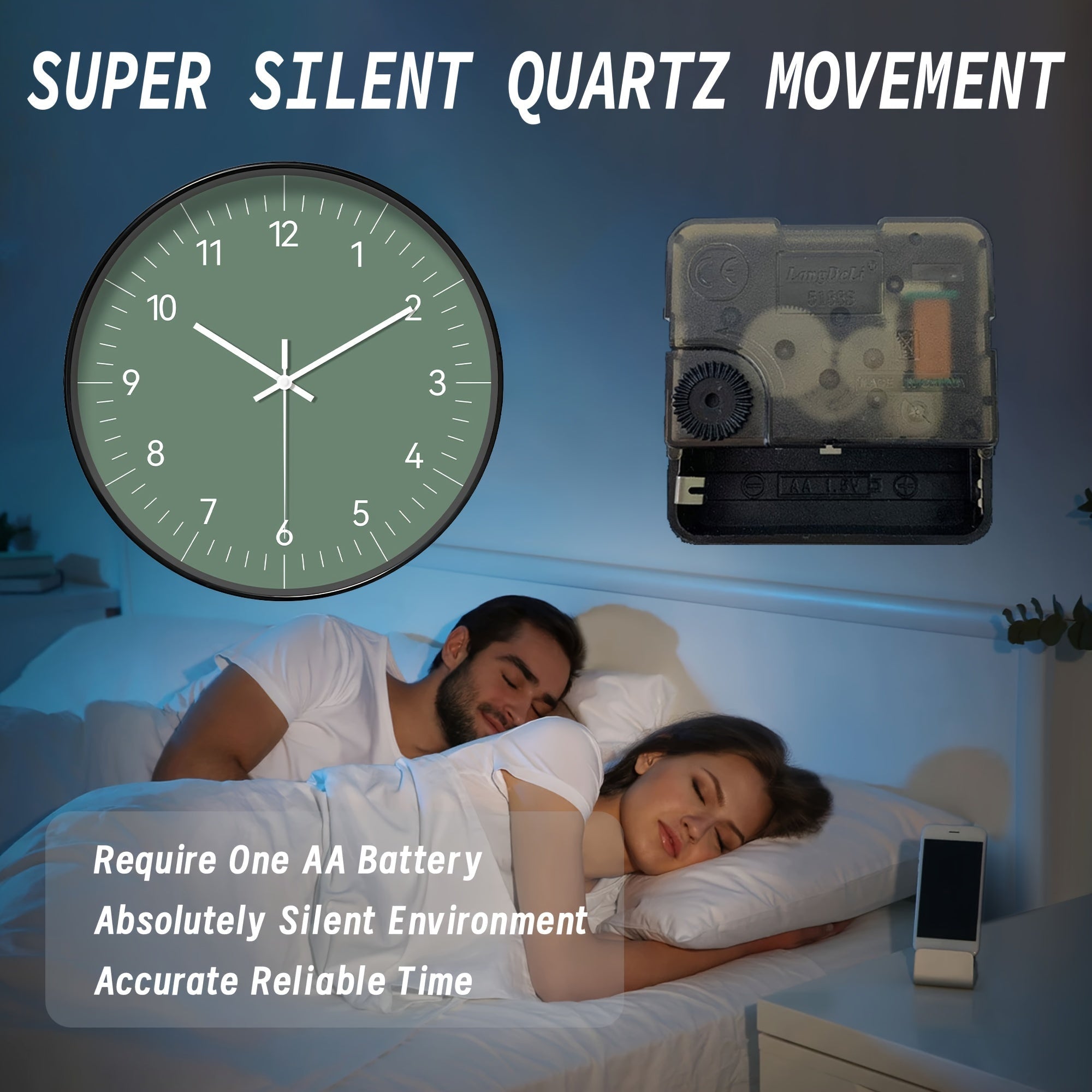 FantasyTime Clock - Horloge Murale Silencieuse Élégante 20 cm