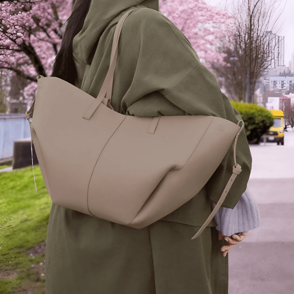 LeatherLux Crossbody Bag - Sac Cuir Stylé Poignées