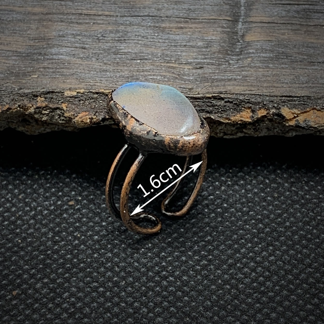 Selina - Bague pierre de naissance naturelle brute réglable
