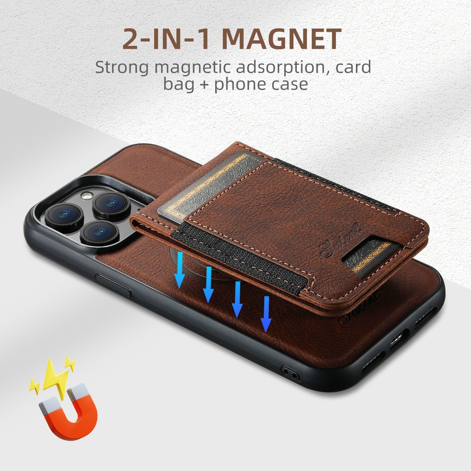 LuxLeather Case - Coque Cuir Élégante avec MagSafe