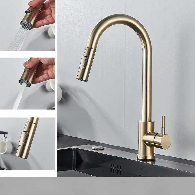 FlexiStream - Robinet de cuisine intelligent avec bec flexible